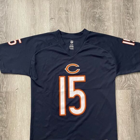 NFL Youth Chicago Bears Brandon Marshall Navy Blue Team Color Jersey Tee Large - Picture 5 of 12
